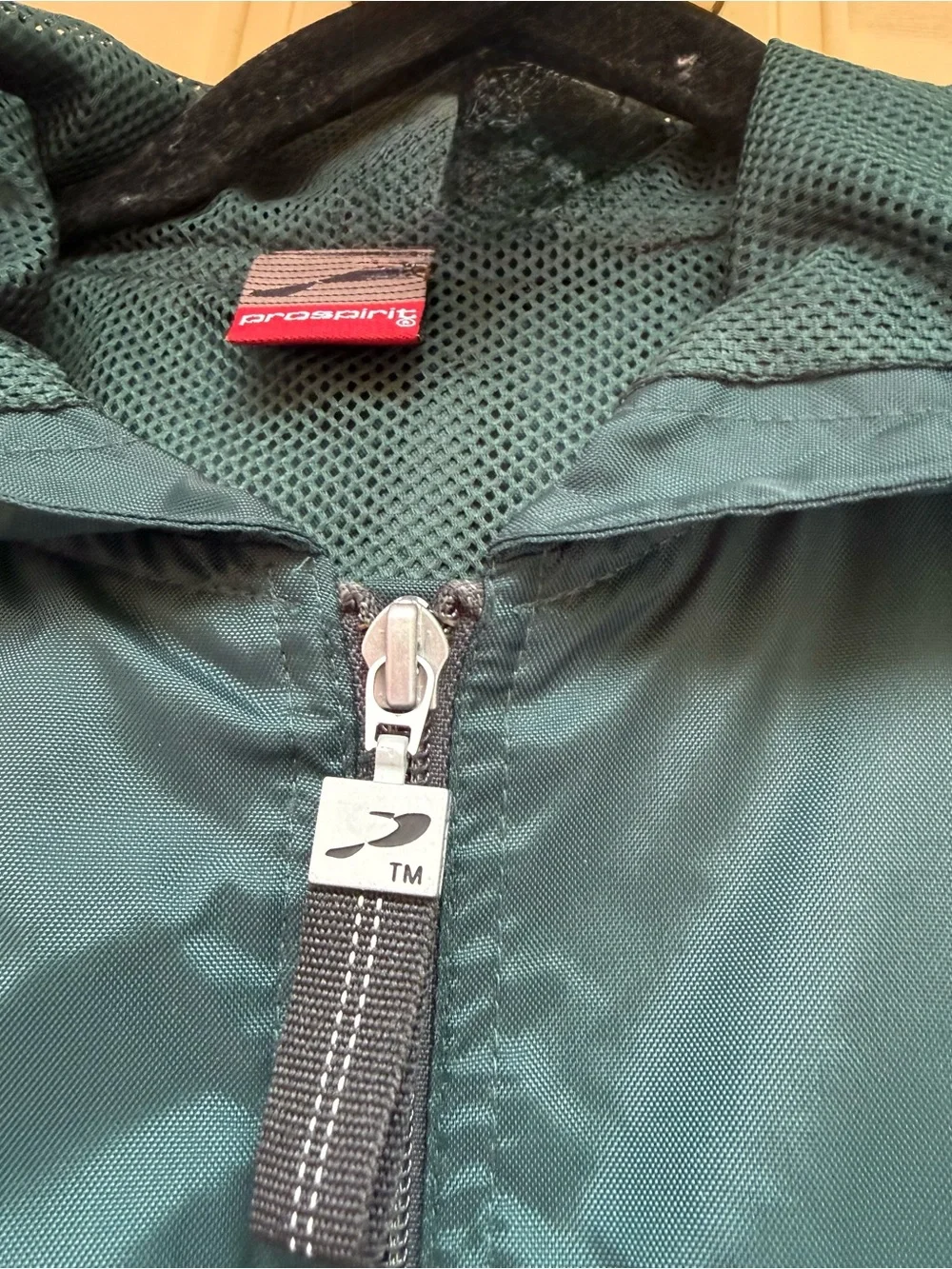 NWT Prospirit Boys XL (14-16) Forest Green Hooded Windbreaker Jacket